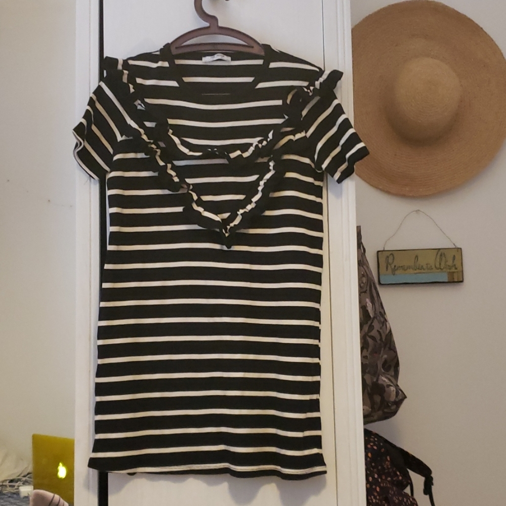 Zara Striped Dress Medium